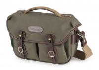 Billingham Borsa Hadley Small Pro FibreNyte Verde Salvia/Bordi Cuoio cioccolato + finiture ottone