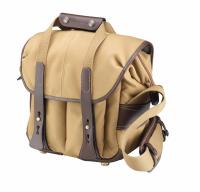 Billingham Borsa 107 FibreNyte Khaki/Bordi Cuoio cioccolato + finiture ottone