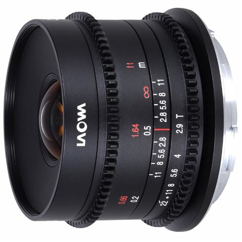 Laowa Venus Optics obiettivo 9mm t/2.9 Zero-D per Canon RF Cine Scala Metri/Feet