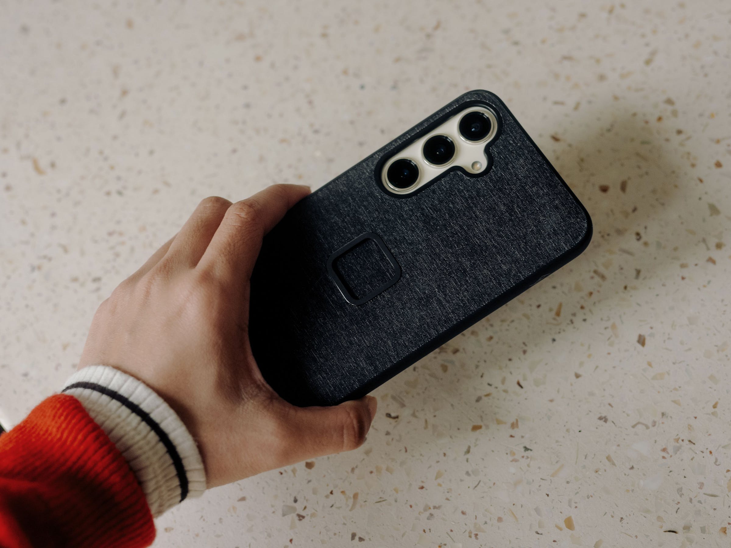 Mobile Everyday Fabric Case Samsung Galaxy S24 Ultra Charcoal.