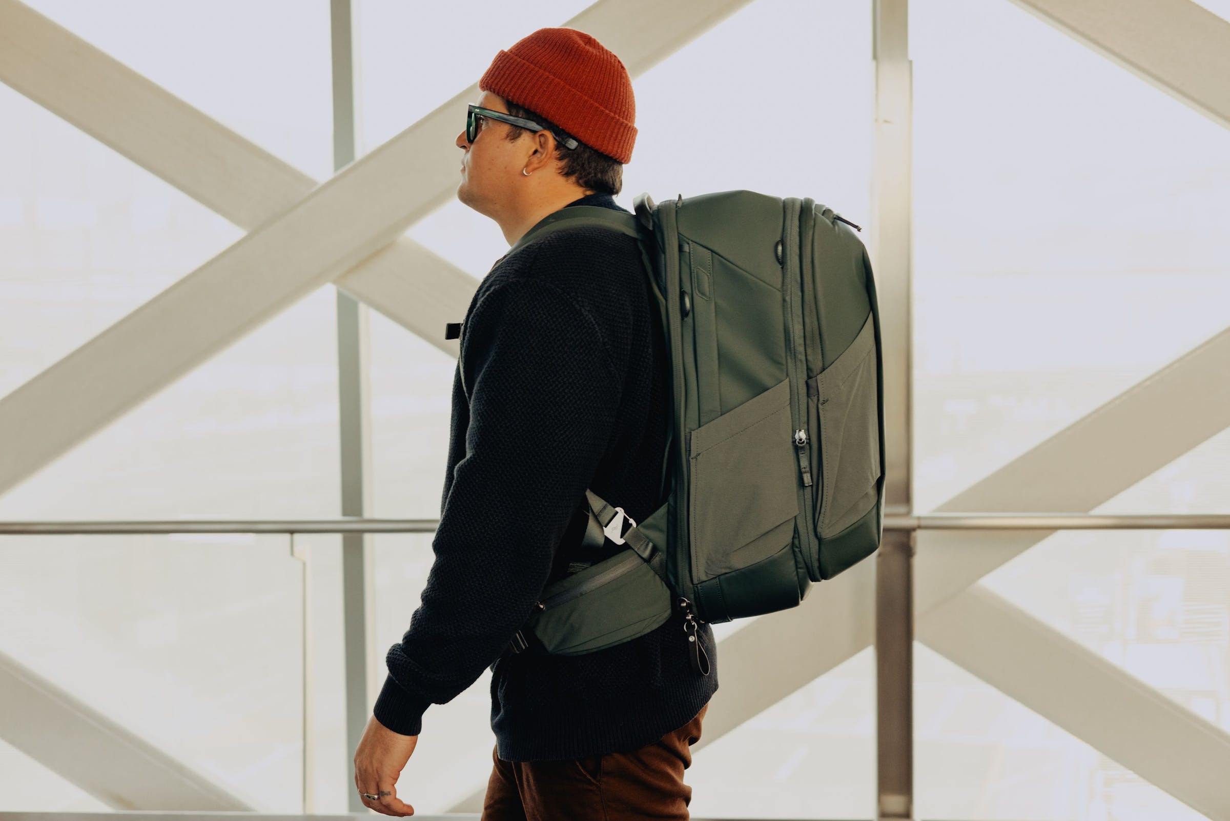 Travel Backpack 2-in-1 40L Sage (2 Zaini in 1)