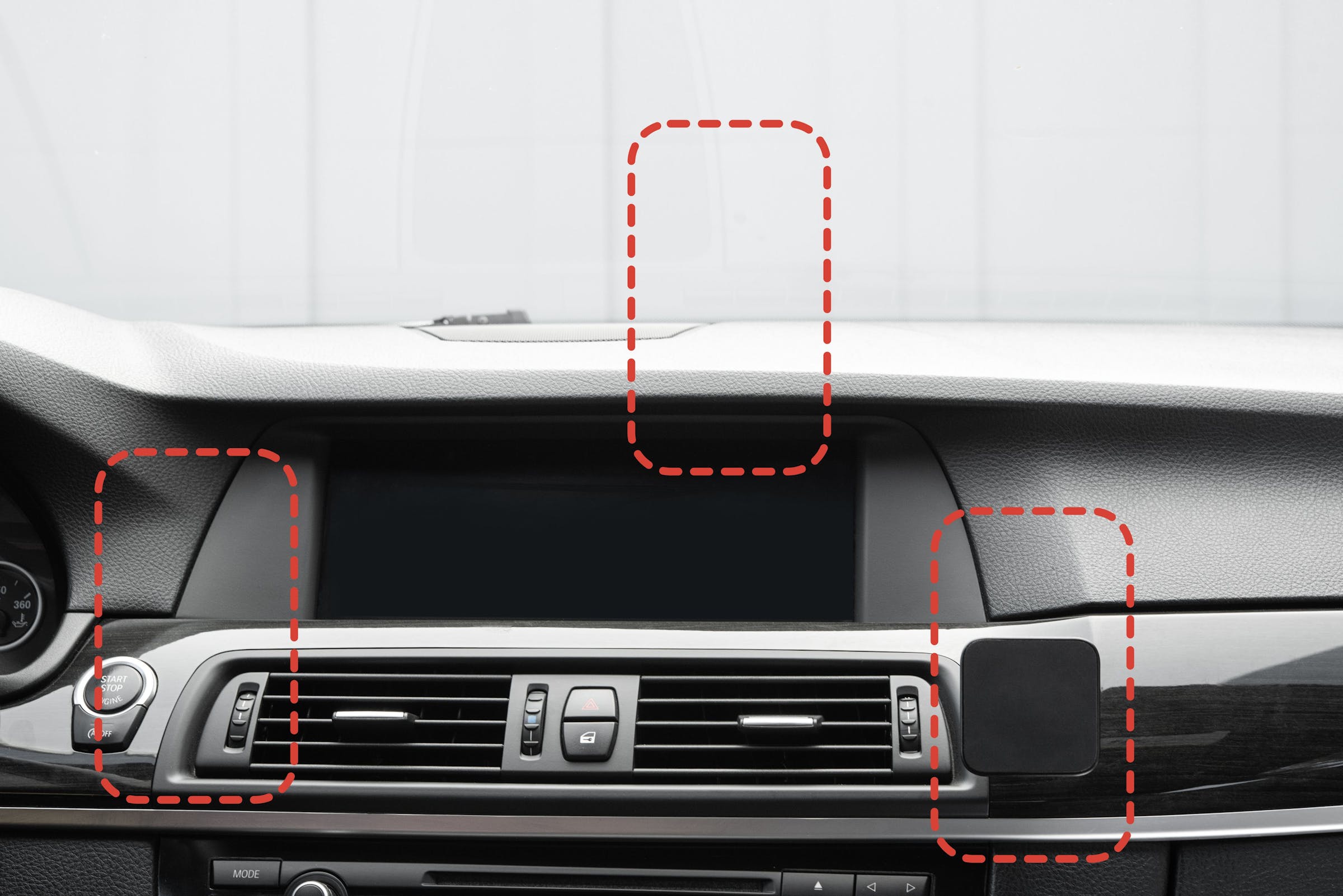 Mobile Car Mount VHB - Black. - universale non necessita di custodia peak