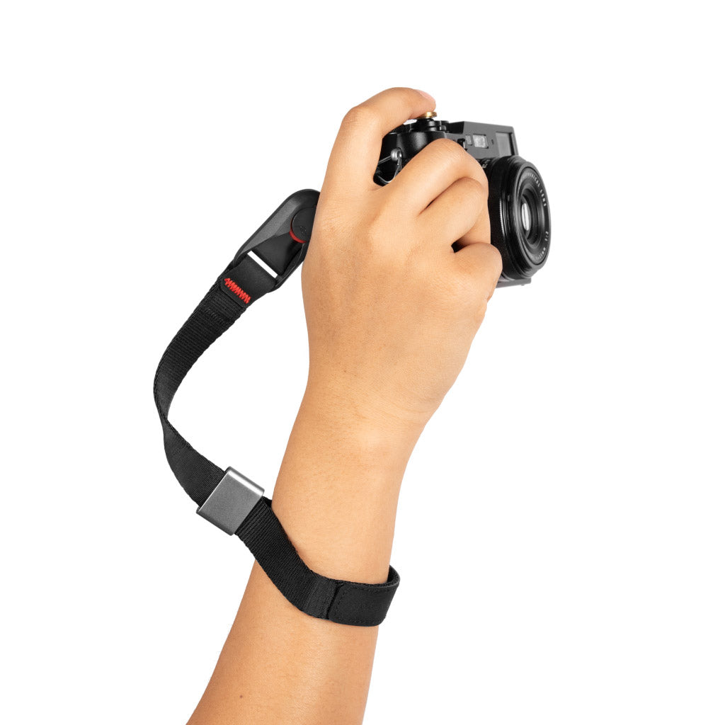 CUFF - Black - - Cinturino da polso per fotocamera ad aggancio rapido