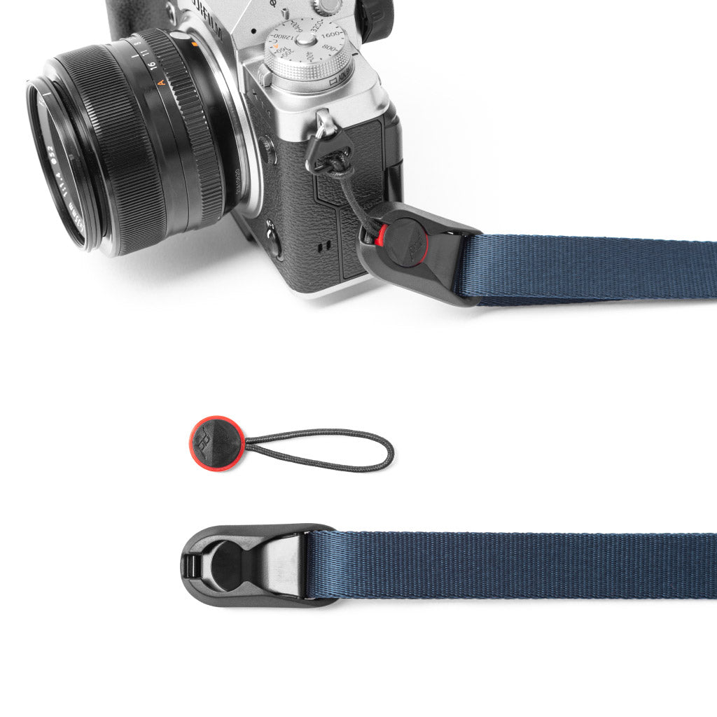 LEASH - Midnight VERSIONE piu Sottile - Tracolla versatile per fotocamera ad aggancio rapido