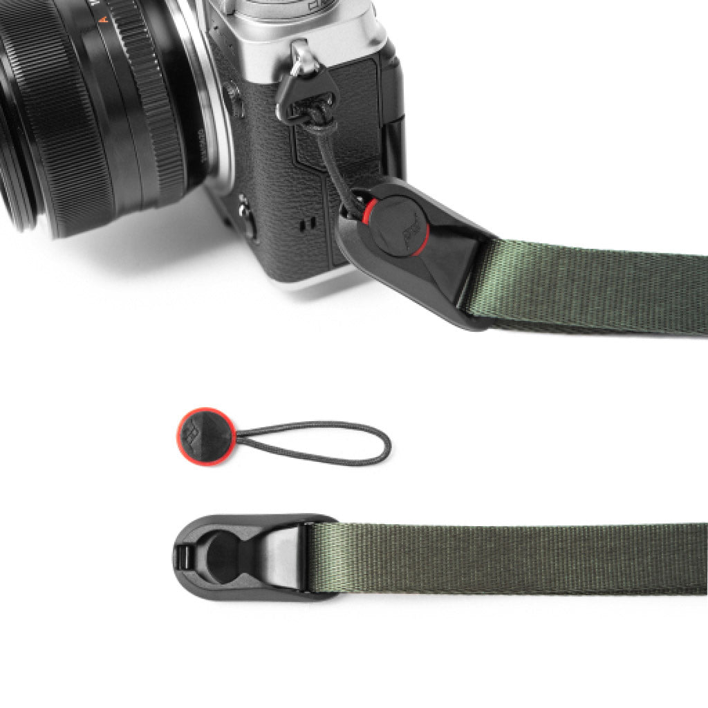LEASH - SageVERSIONE piu Sottile - Tracolla versatile per fotocamera ad aggancio rapido