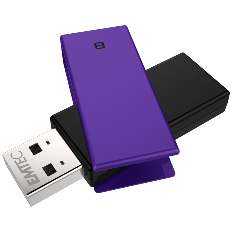 EMTEC USB2.0 PEN DRIVE 8GB BRICK C350 PURPLE