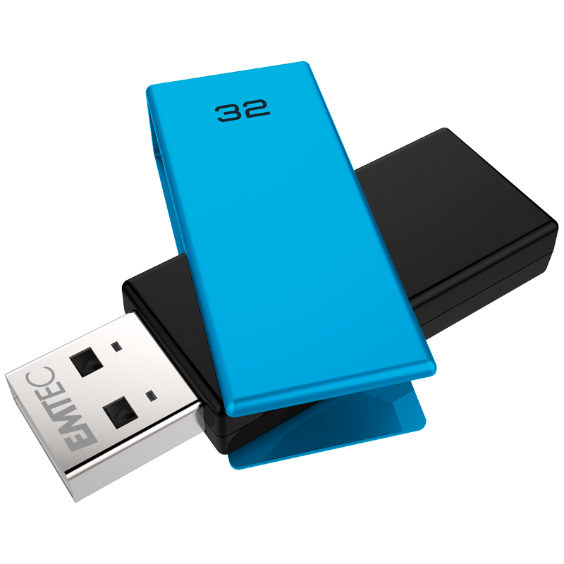 EMTEC USB2.0 PEN DRIVE 32GB BRICK C350 BLUE