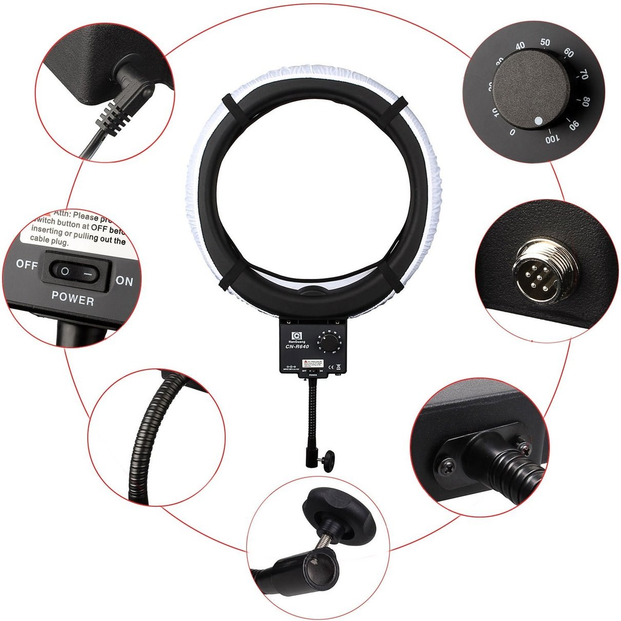 Ring Led halo19 Kit completo (borsa + filtri+ bracket)