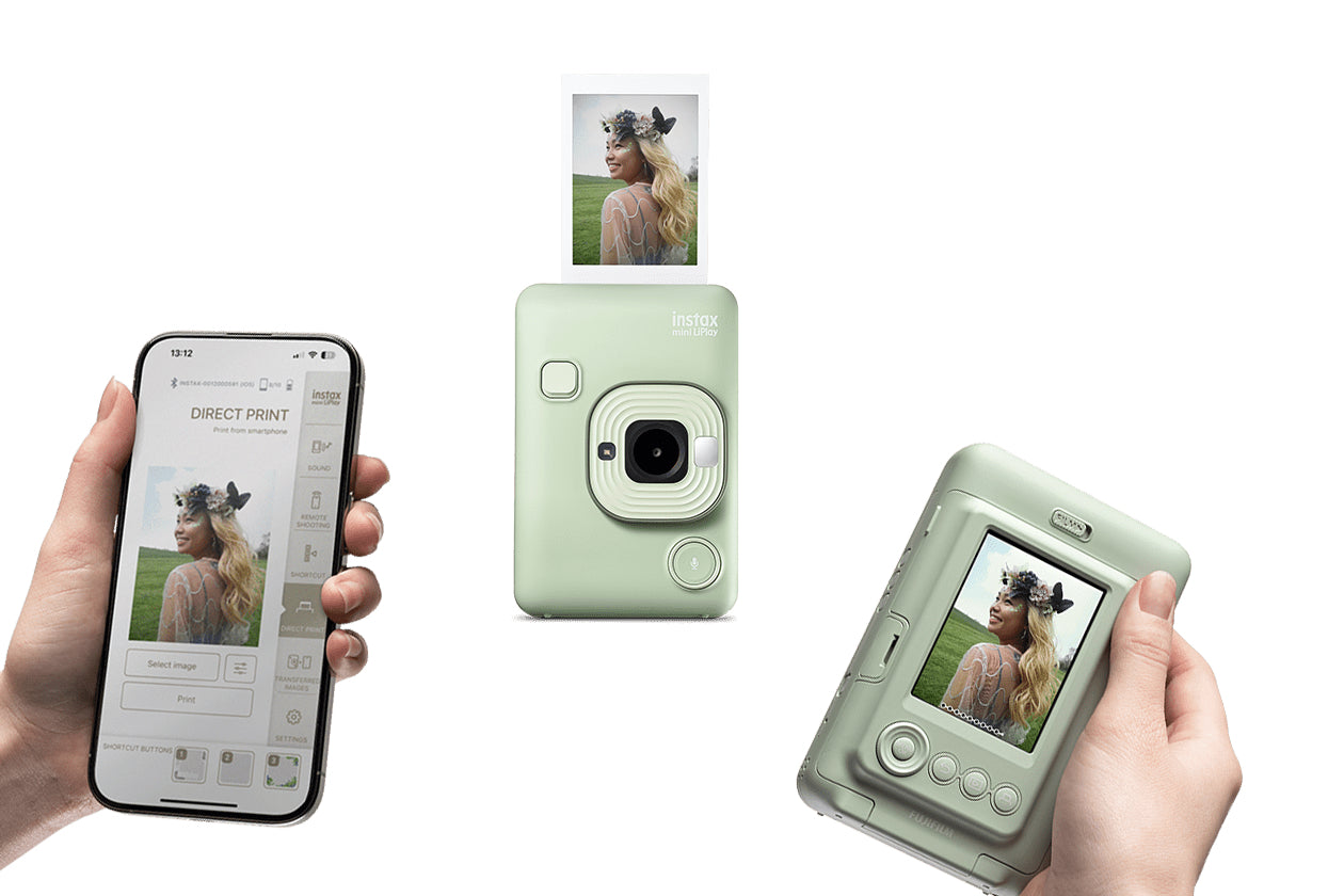 FUJI INSTAX MINI LIPLAY MATCHA GREEN VN EX D INSTANT CAMERA