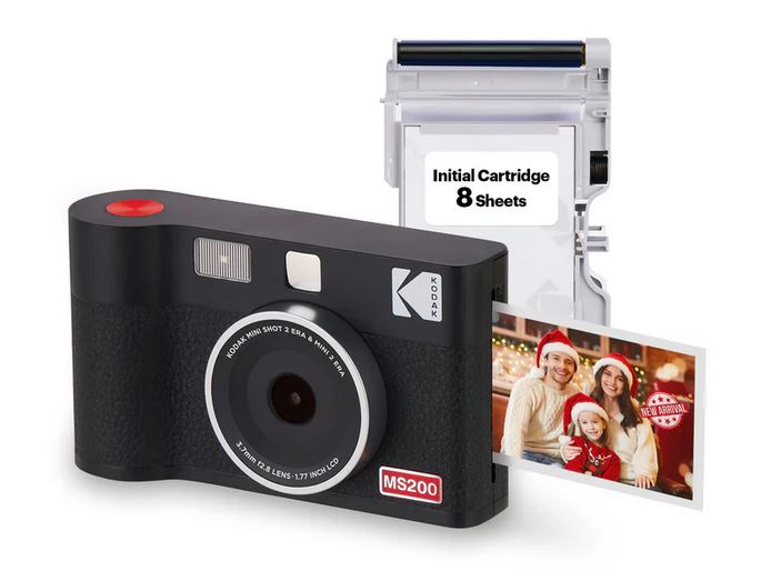 KODAK INSTANT CAM MINI SHOT 2 ERA MS200 PRINTER 5,3X8,64 4PASS +8 SCATTI