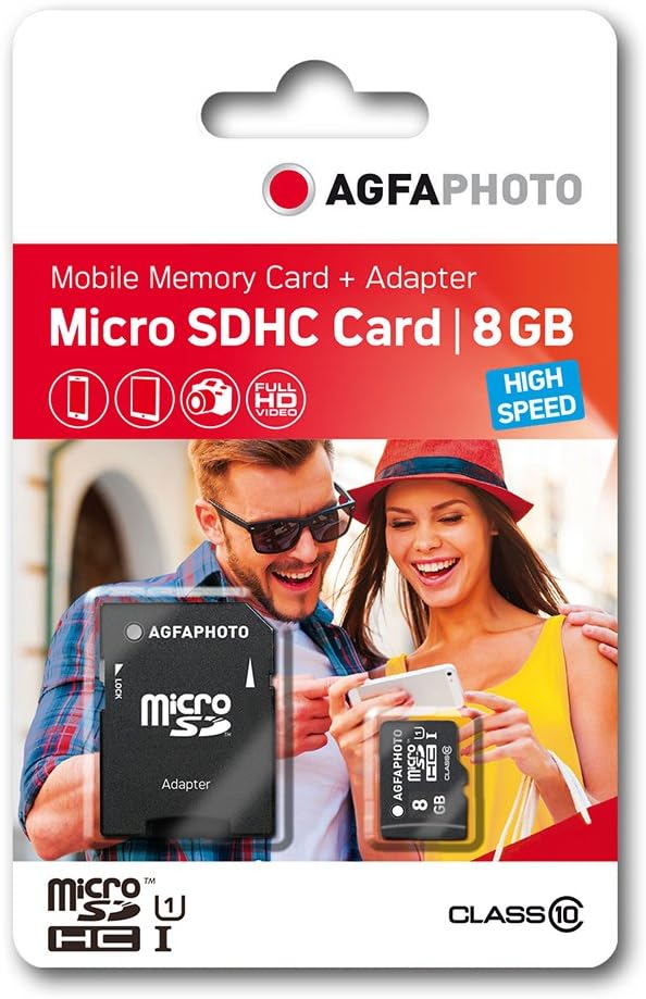 AGFAPHOTO MOBILE MICROSDXC 8GB HIGH SPEED UHS-I U1
