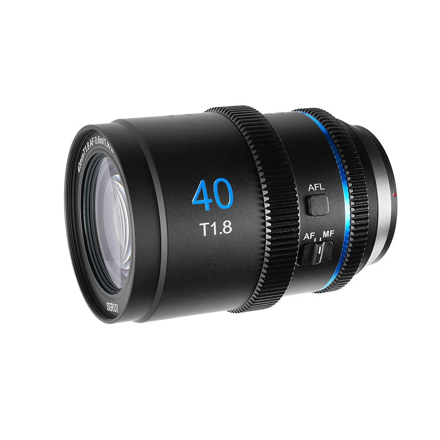 SIRUI OBIETTIVO 40MM T1.8 1.33X S35 AF ANAMORFICH LENS (E MOUNT BLUE FLARE)