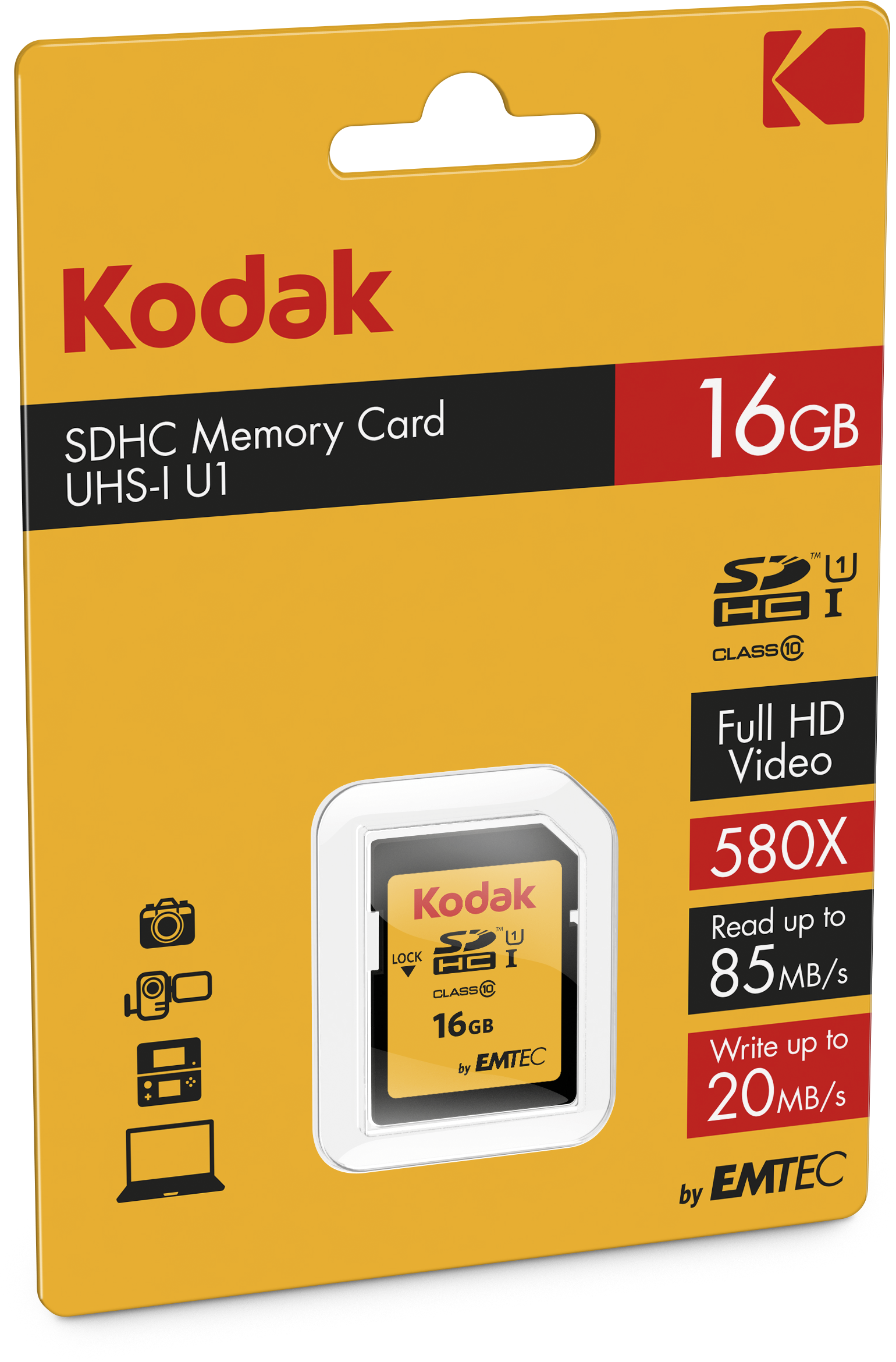 16GB SDHC UHS-I Classe 10