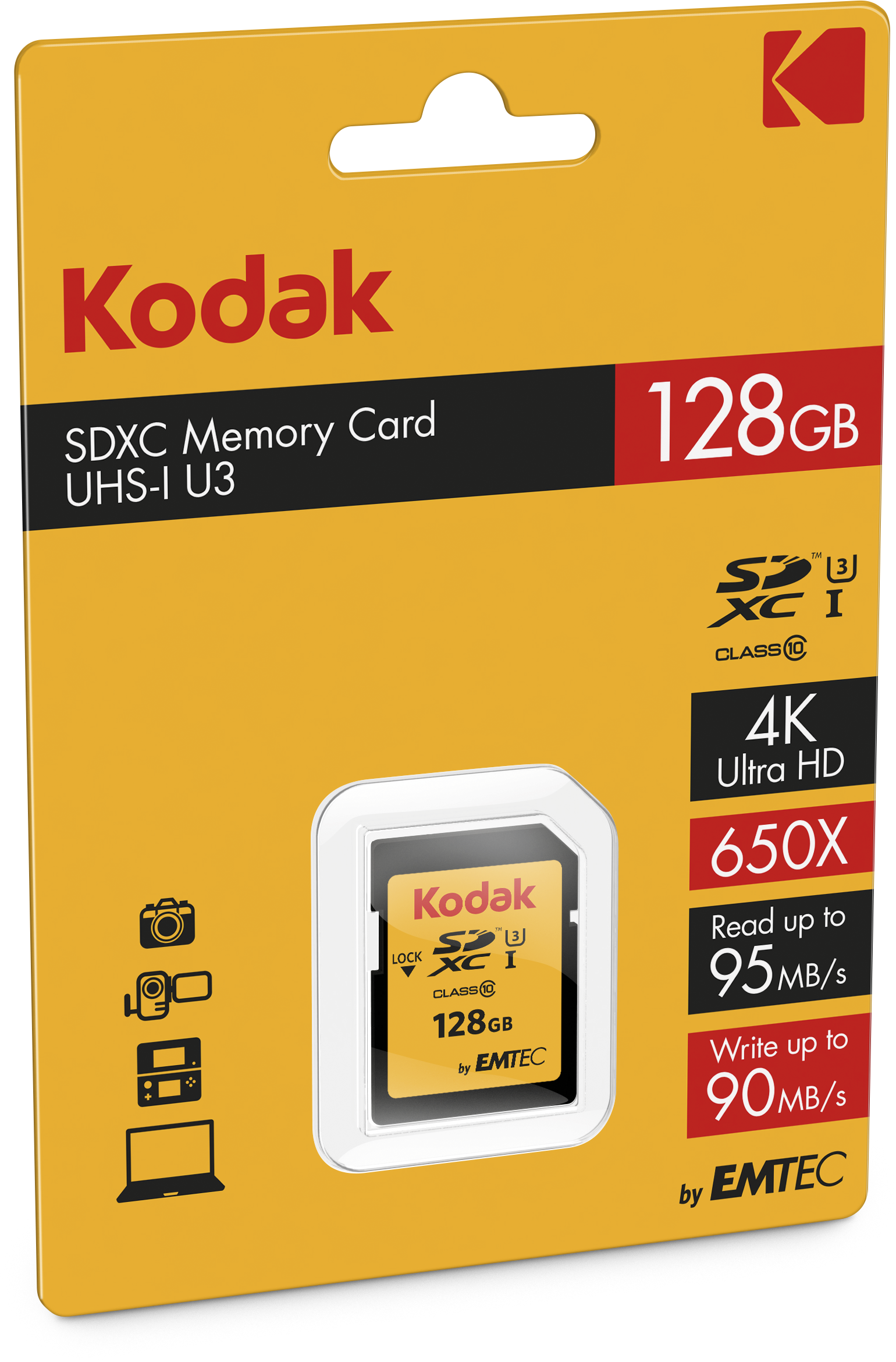 Emtec EKMSD128GXC10HPRK 128 GB SDXC Classe 10 UHS-I