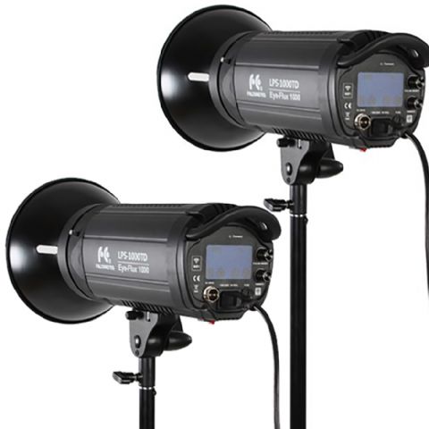FALCON EYES KIT LUCI LED SET, LPS-1000TD CON STATIVO