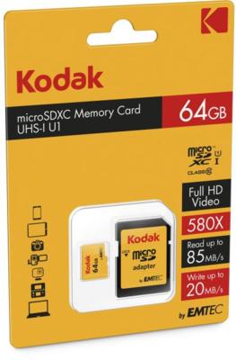 EKMSDM64GXC10K 64GB MicroSDXC UHS-I Classe 10