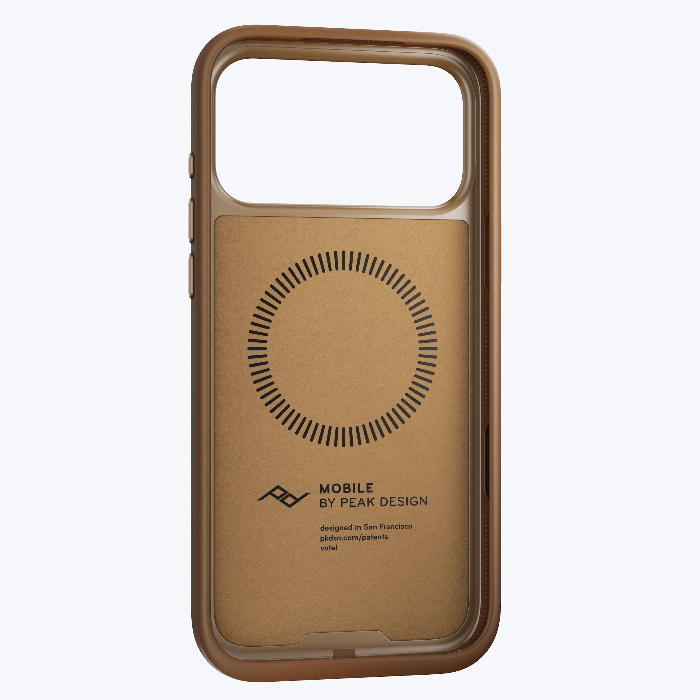 Mobile Everyday Clarino Loop Case iPhone 17 Pro Max Tan
