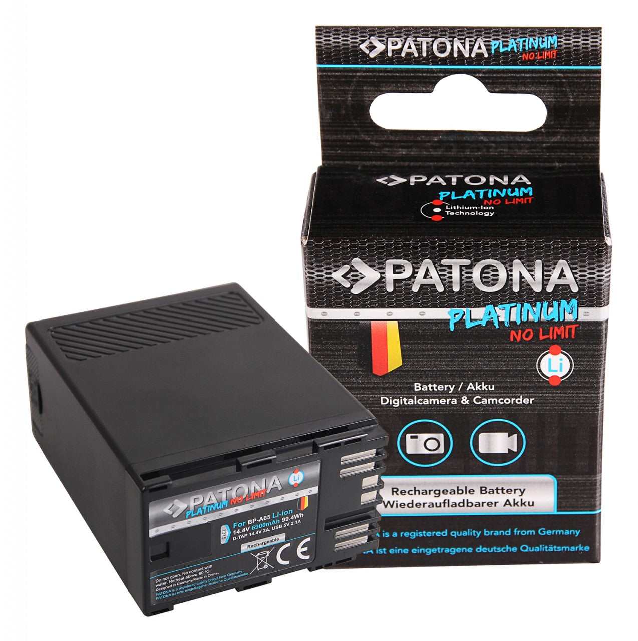 Patona 1315 Battery Platinum per Canon BP-A65