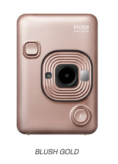 FUJI INSTAX MINI HM1 BLUSH GOLD EX D INSTANT CAMERA LIPLAY