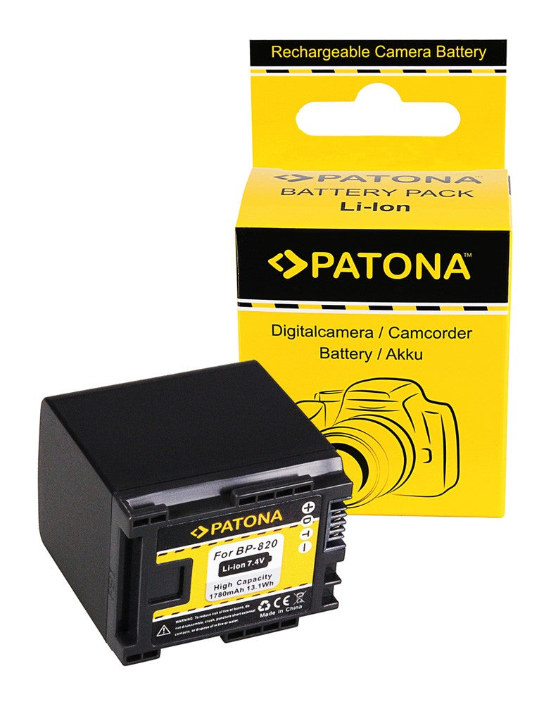 PATONA 1194 Batteria per Canon BP-820, CANON HF-G30, XA20, XA2