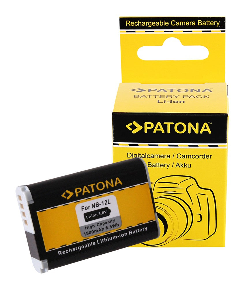 PATONA 1240 Batteria per Canon NB-12L Legria Mini X Vixia Mini X Powershot G1