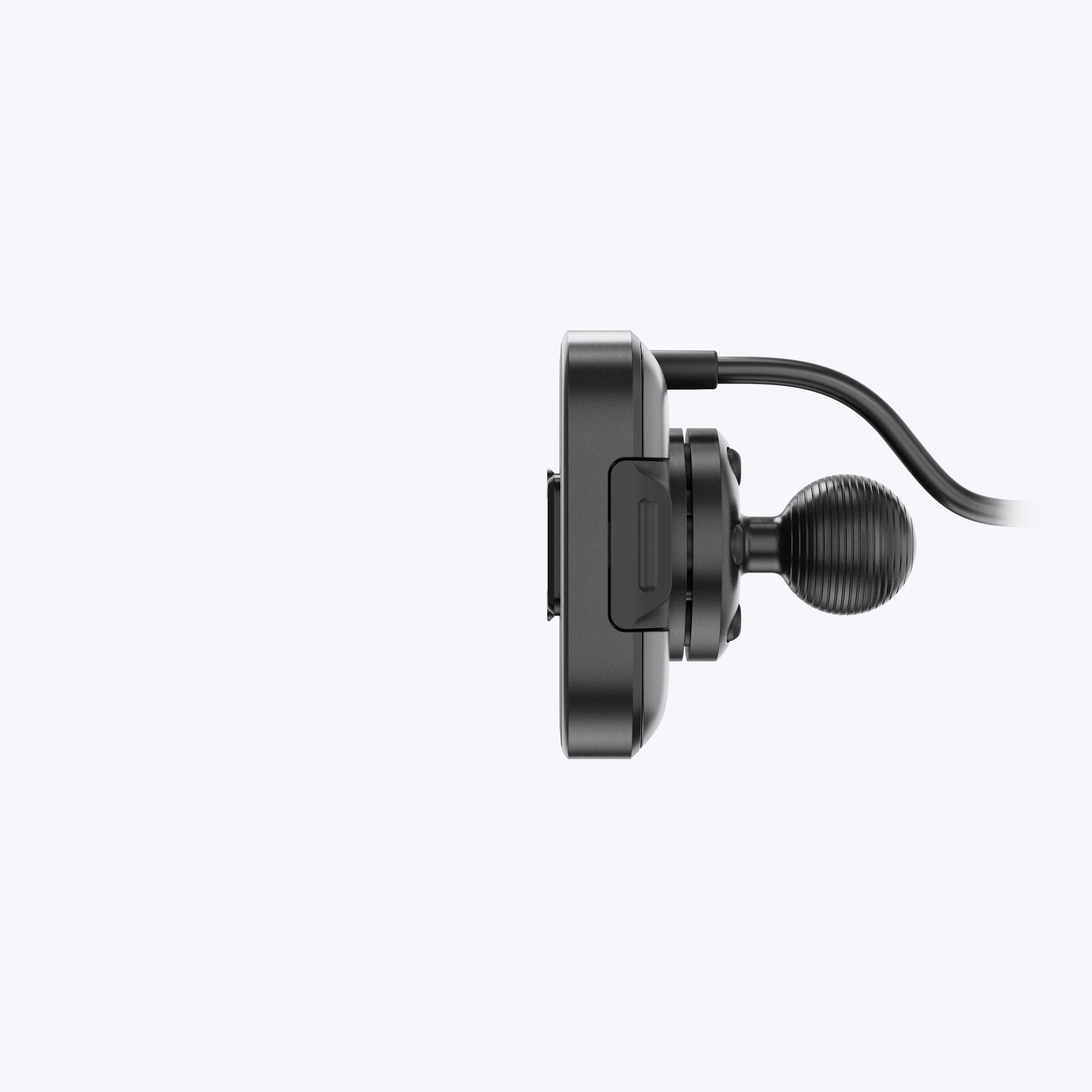 Mobile Motorcycle Mount 20mm Ball Adapter: Locking & Charging Black