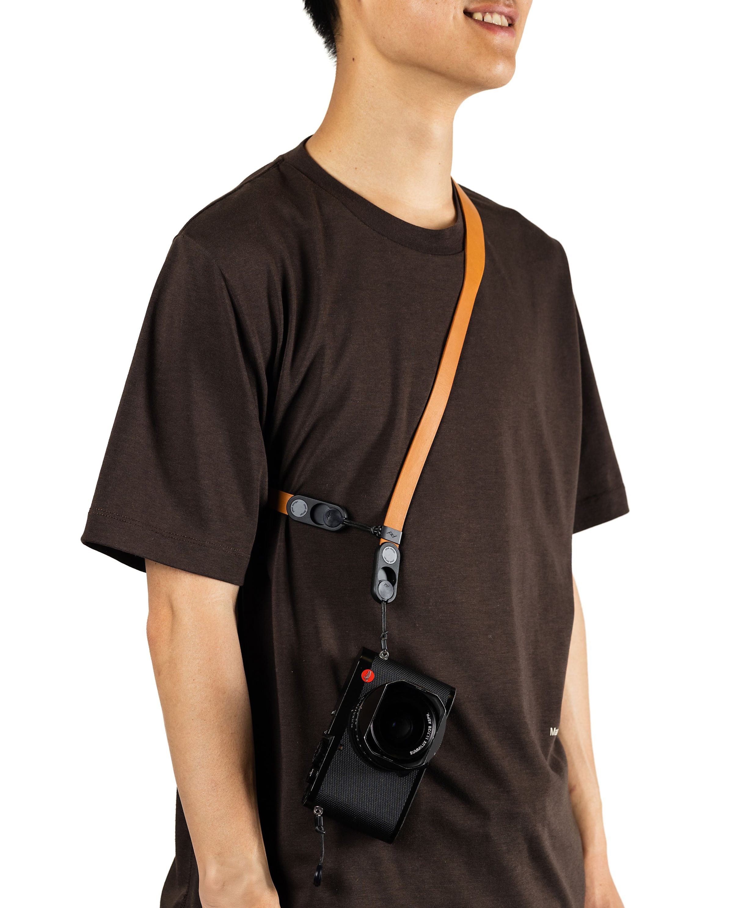 Form - Leather Pelle Camera Strap Short - Amber
