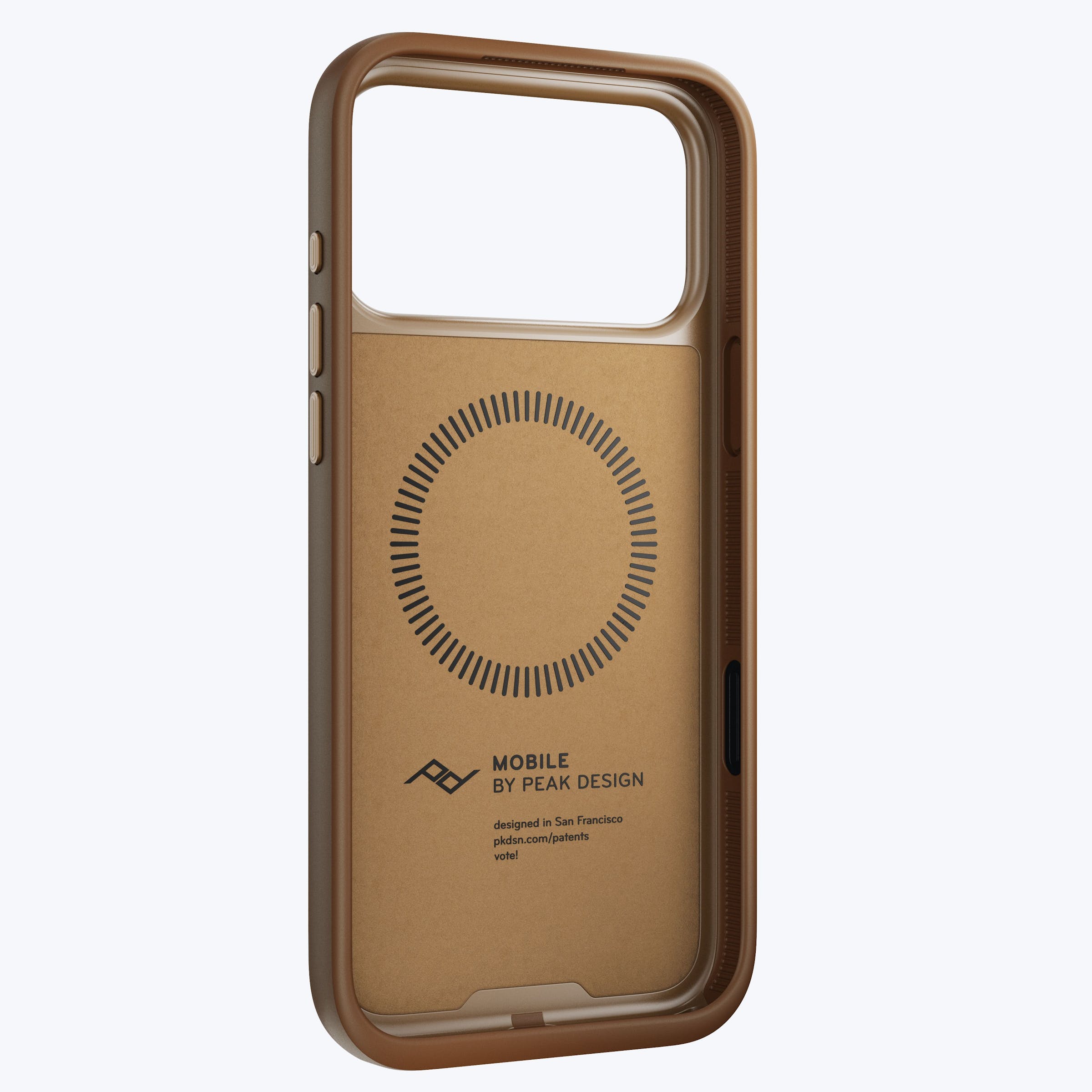 Mobile Everyday Clarino Loop Case iPhone 17 Pro Max Tan