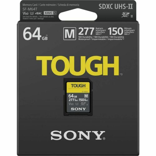 Tough SDXC 64GB M UHS-II U3 277MBs / 150MBs 4K V60