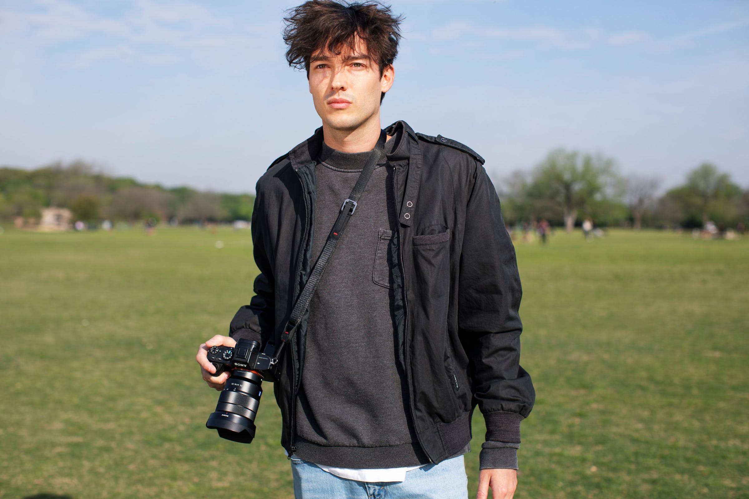 LEASH - Black VERSIONE piu Sottile - Tracolla versatile per fotocamera ad aggancio rapido
