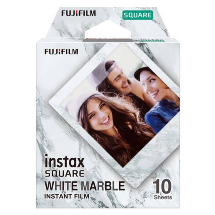 FUJI INSTAX, SQUARE FILM 6X6 WHITE MARBLE 10 SINGLE