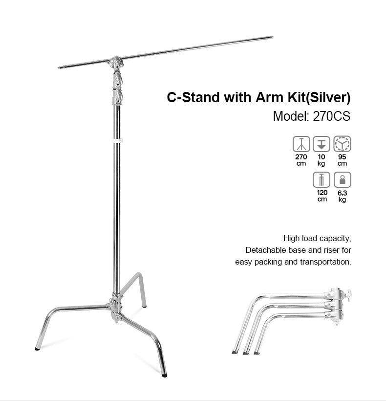 Stativo A Giraffa 270CS C-STAND Arm Kit Silver Iron