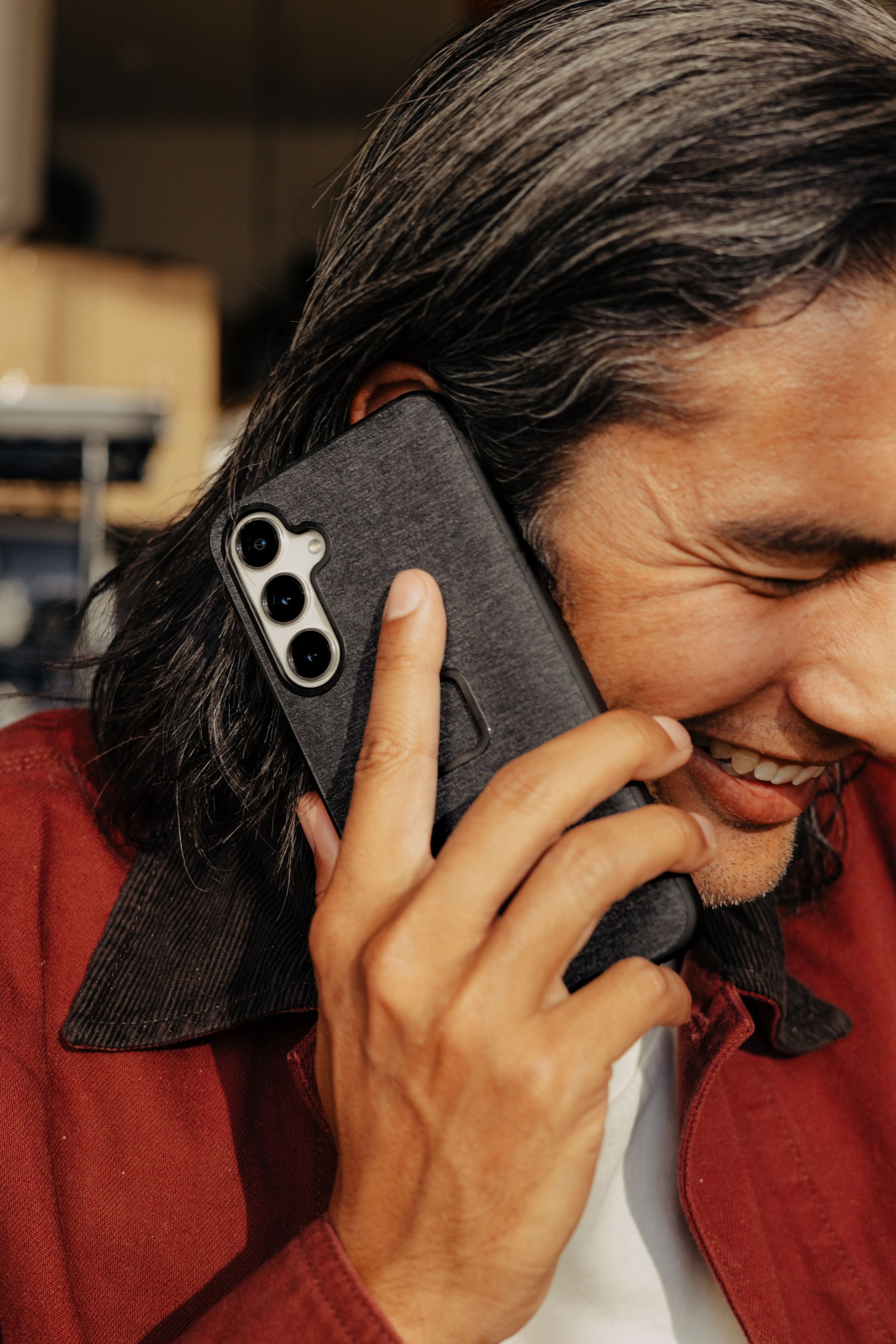 Mobile Everyday Fabric Case Samsung Galaxy S24 Ultra Midnight.