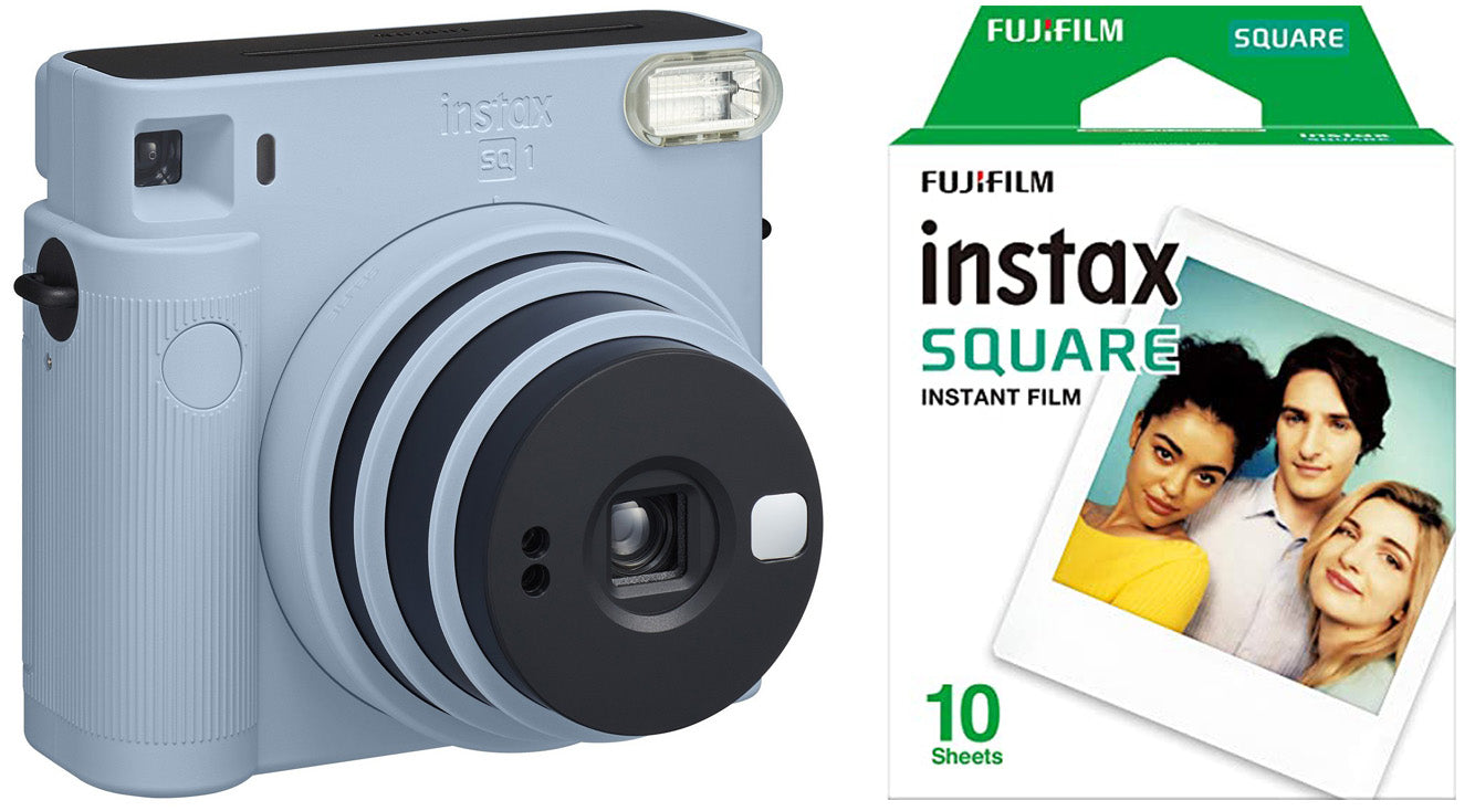 FUJI INSTAX SQUARE SQ1 GLACIER BLUE+10 SCATTI