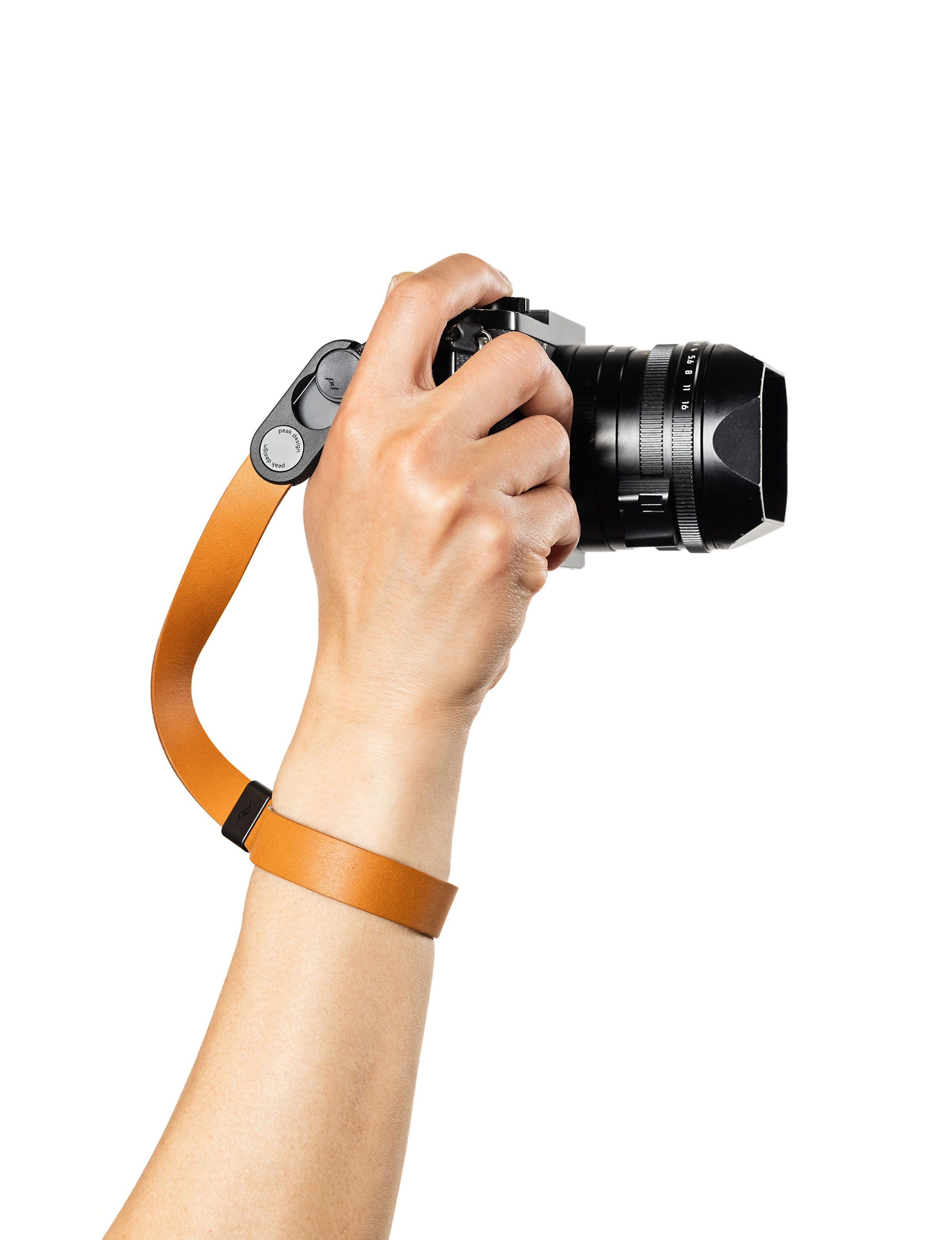 Cuff in pelle - Amber