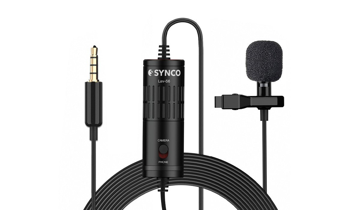 SYNCO S6E MICROFONO OMNIDIREZIONALE LAVALIER A CAVO 6MT