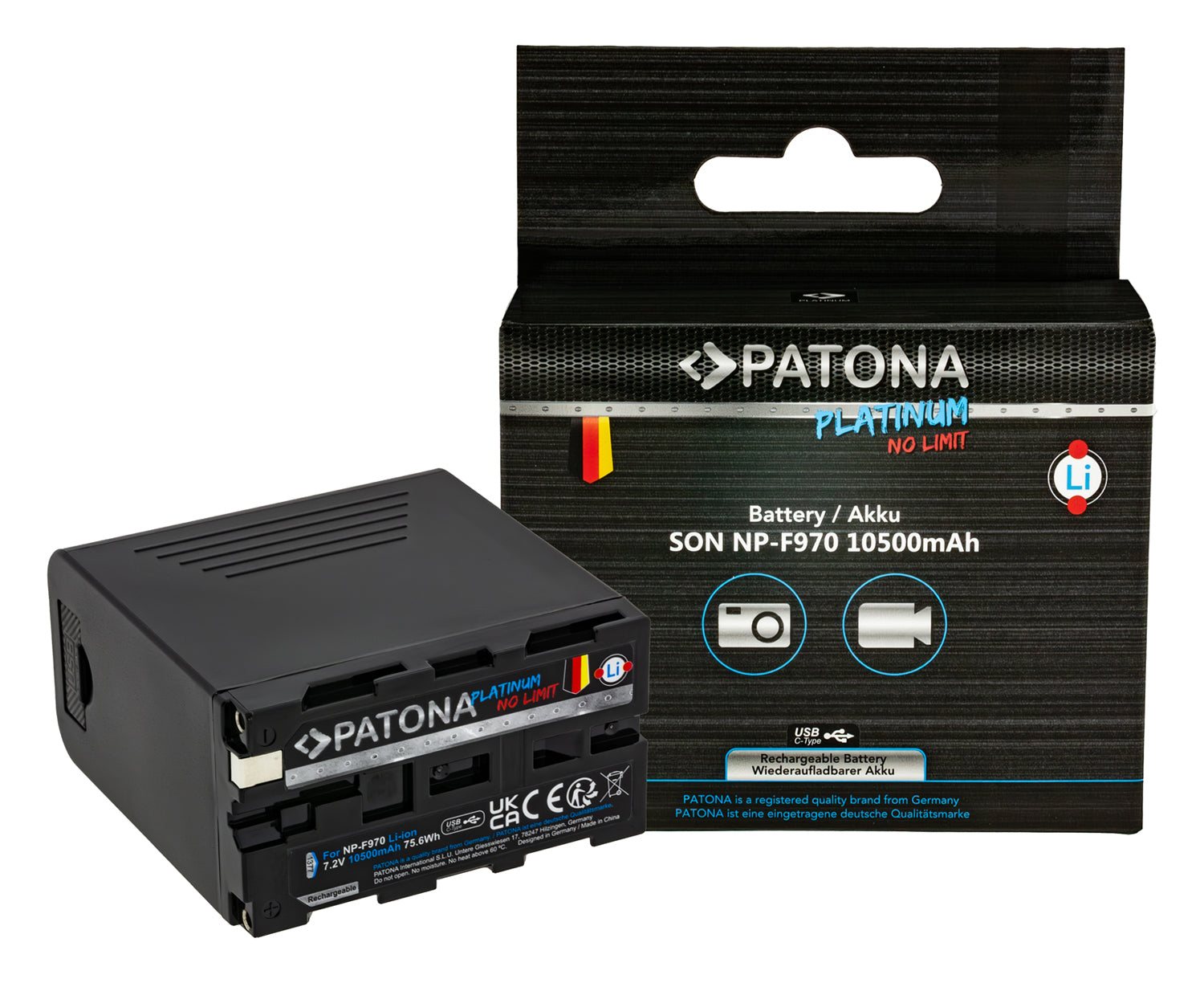 NP-F970 PLATINUM CON PD20W  USB-C