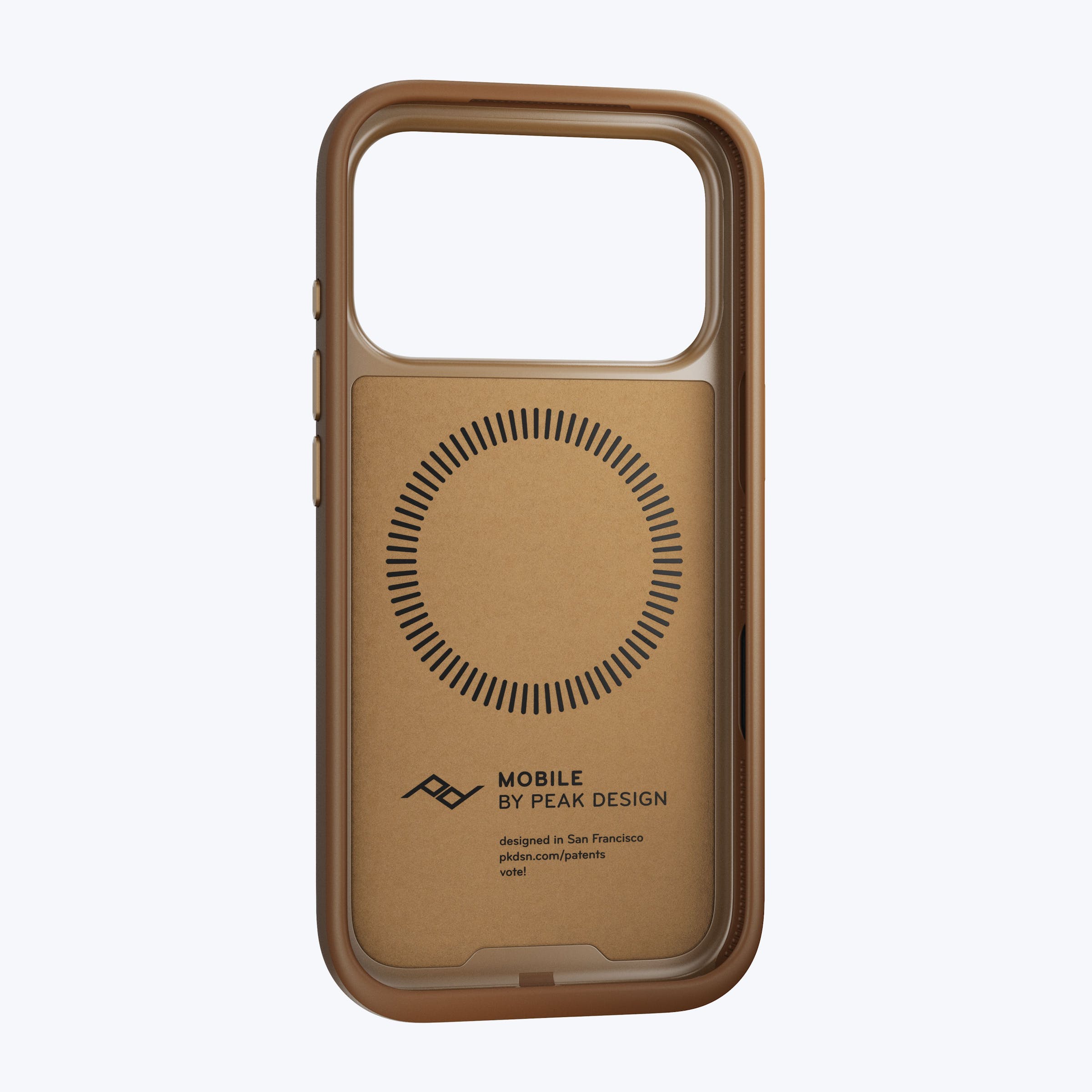Mobile Everyday Clarino Loop Case iPhone 17 Pro Tan