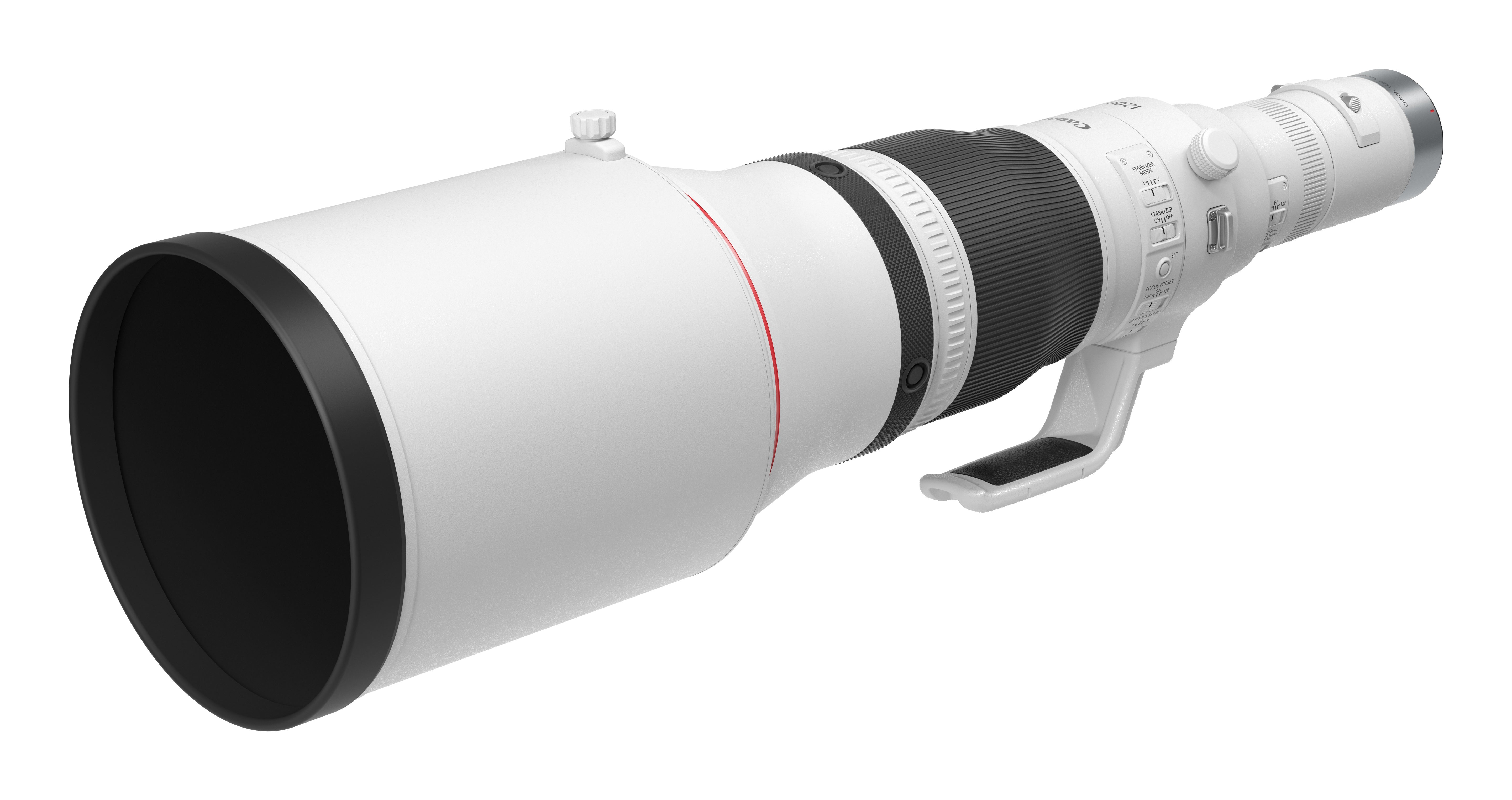 Canon RF 1200mm F8 L IS USM EU26 MILC Obiettivo super-teleobiettivo Nero, Bianco
