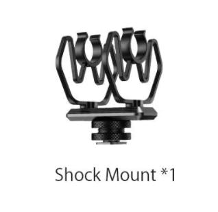 SYNCO D302 SHOCK MOUNT PER D30 E ALTRI IPER/SUPER-CARDIOIDI CON INNESTO COLD SHOE E VITE 1/4 E 3/8