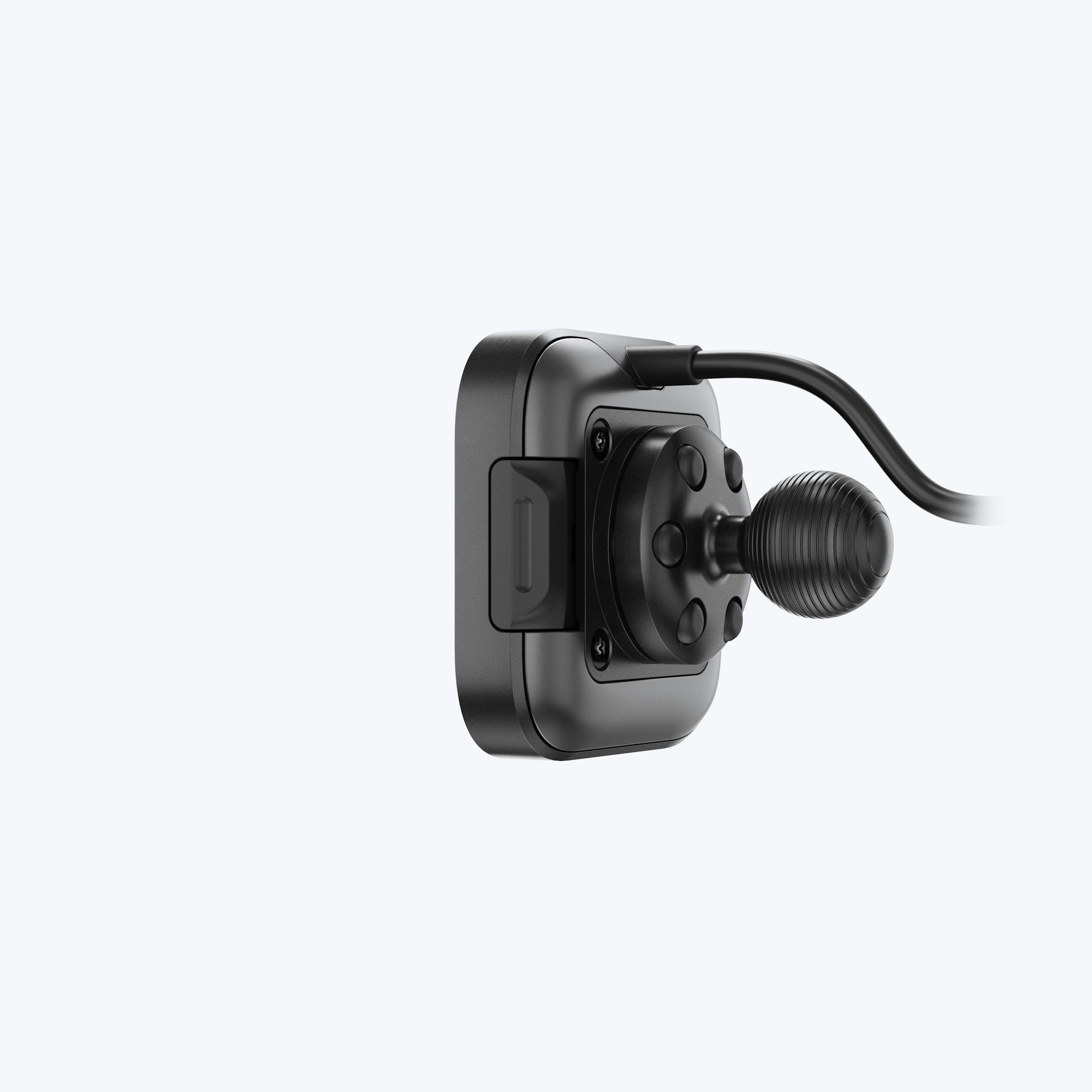 Mobile Motorcycle Mount 20mm Ball Adapter: Locking & Charging Black