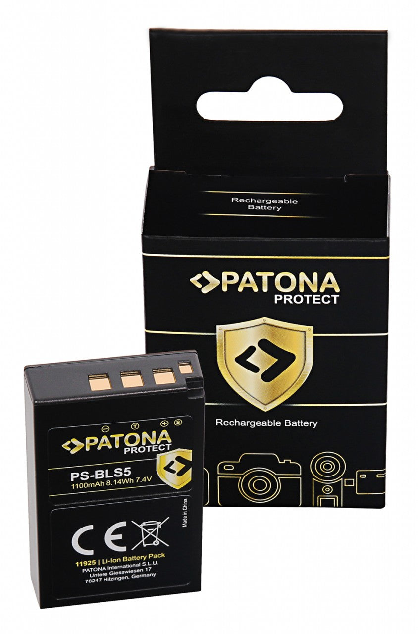 Batteria Olympus BLS5 E-P3 E-PL2 PEN E-PL3 E-PM1 Protect