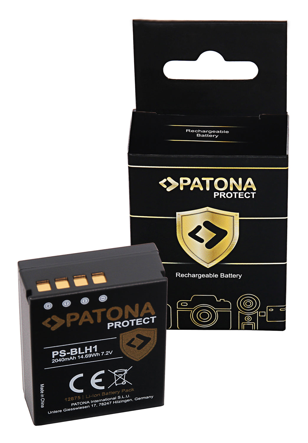 PATONA 12875 Batteria Protect per Olympus BLH-1 OM-D EM-1 MARK 2