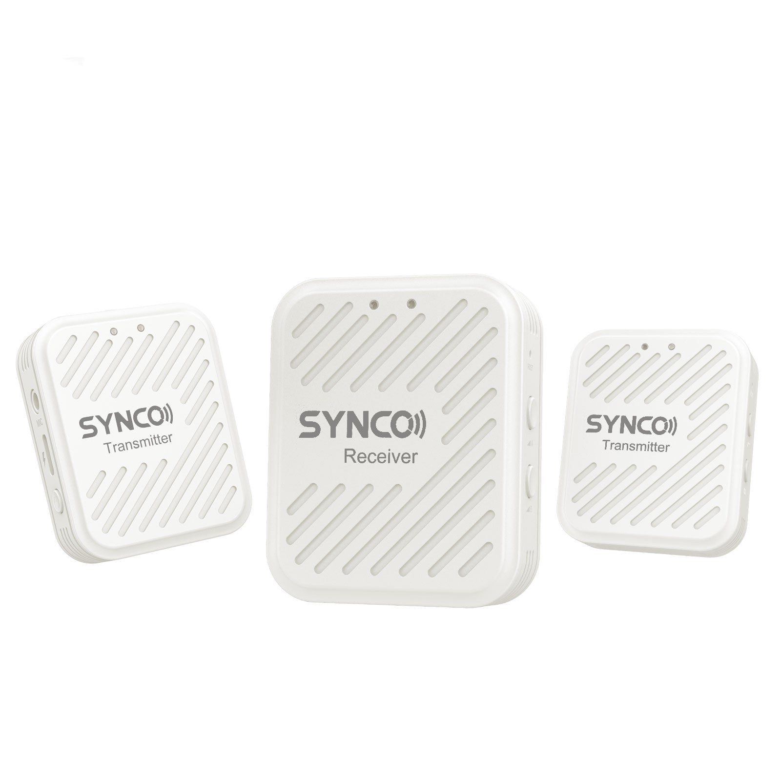 SYNCO G1 (A2) WHITE SISTEMA WIRELESS OMNIDIREZIONALE BATT. INTEGRATA CON MICROFONO INTEGRATO E LAVALIER - 2 TRASMETTITORI + 1 RICEVITORE