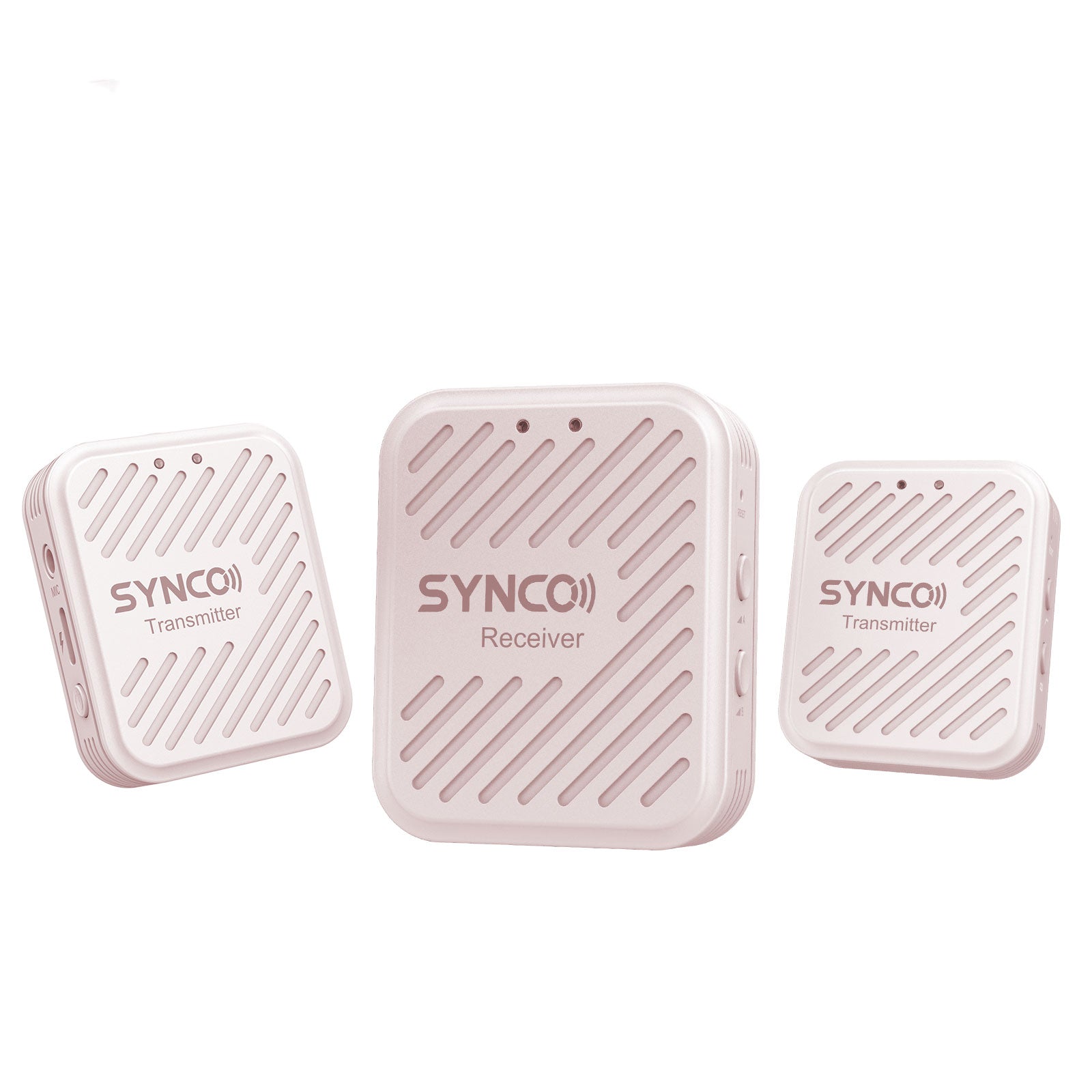 SYNCO G1 (A2) PINK SISTEMA WIRELESS OMNIDIREZIONALE BATT. INTEGRATA CON MICROFONO INTEGRATO E LAVALIER - 2 TRASMETTITORI + 1 RICEVITORE