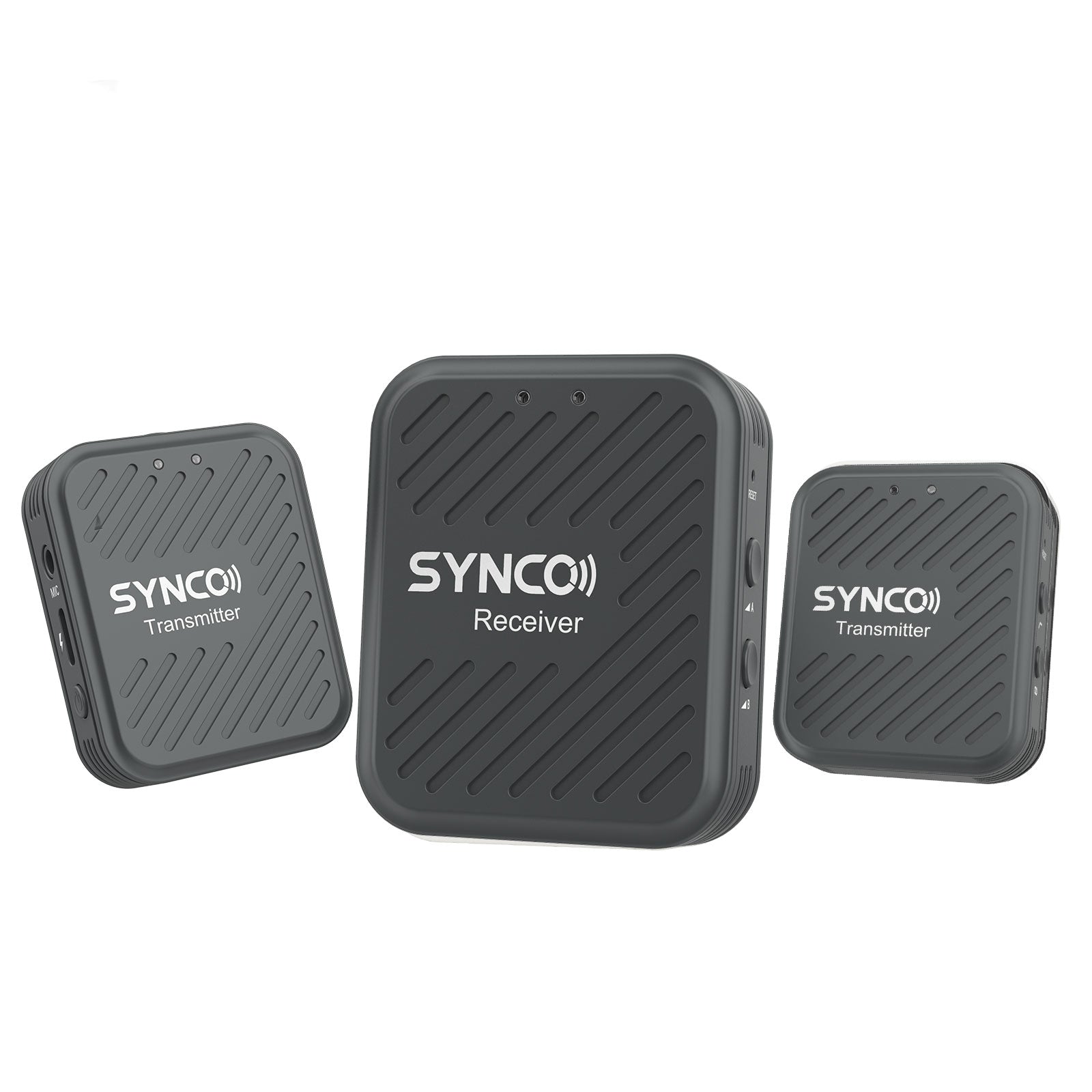 SYNCO G1 (A2) GREY SISTEMA WIRELESS OMNIDIREZIONALE BATT. INTEGRATA CON MICROFONO INTEGRATO E LAVALIER - 2 TRASMETTITORI + 1 RICEVITORE