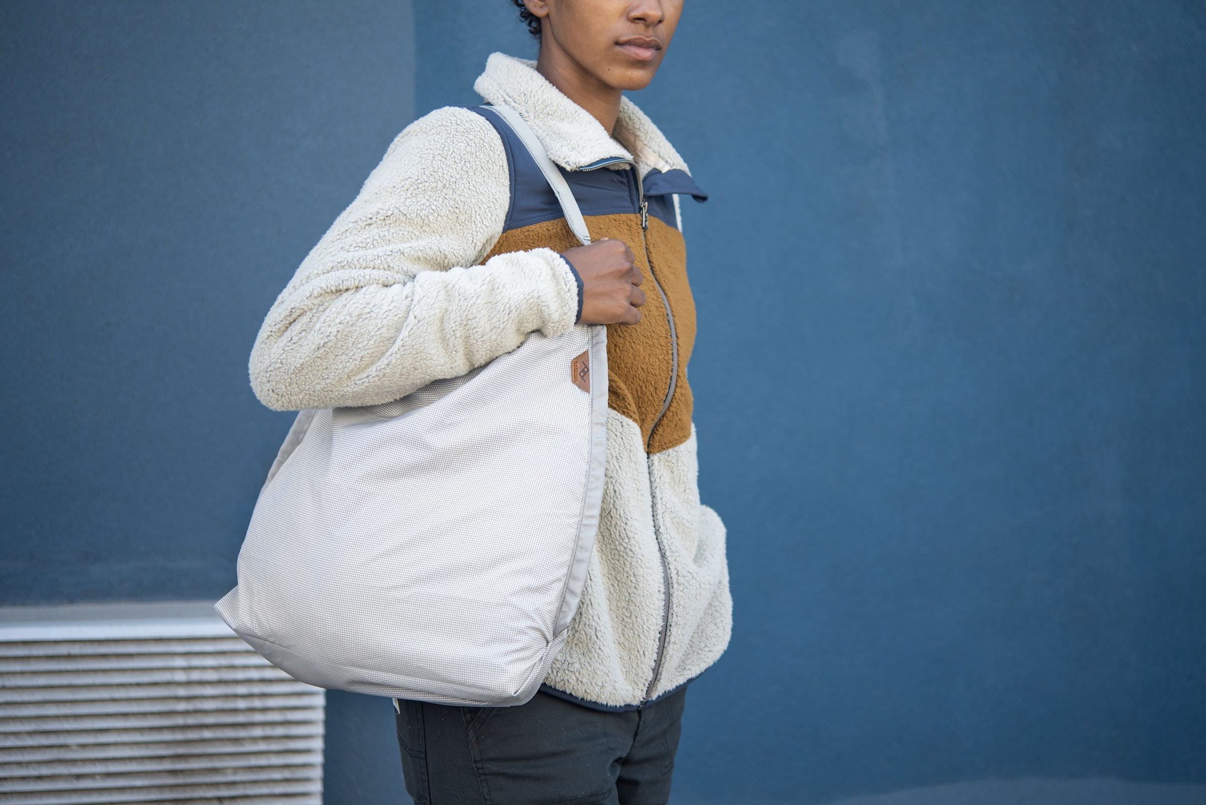 Packable Tote -Borsa ripiegabile Multiuso - Raw White