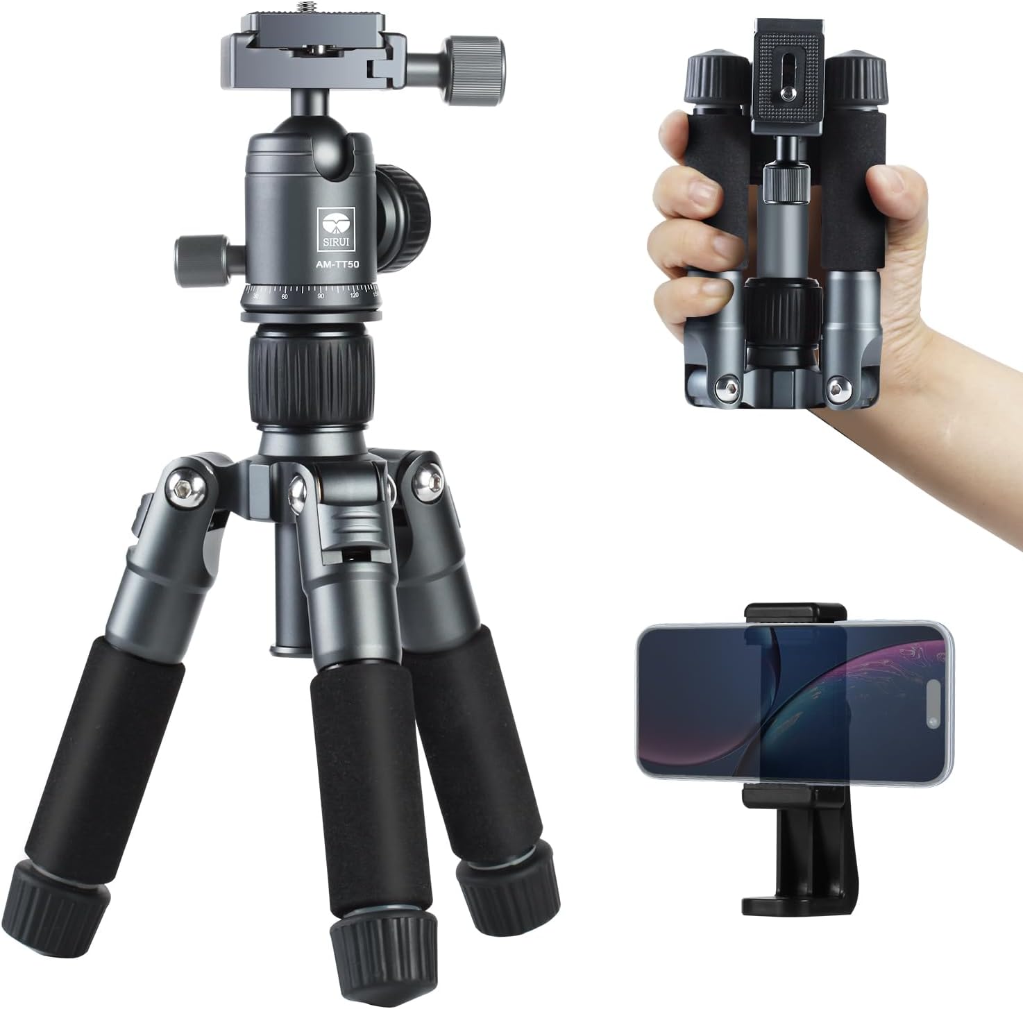 SIRUI TREPPIEDE TT-50 MINI TRIPOD CAMERA 52CM ALLUMINIO