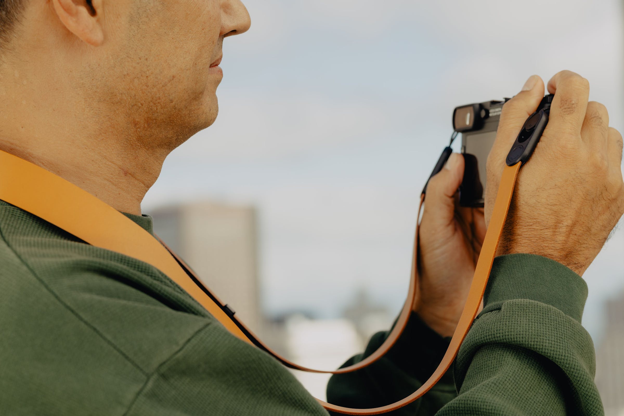 Form - Leather Pelle Camera Strap Long - Amber
