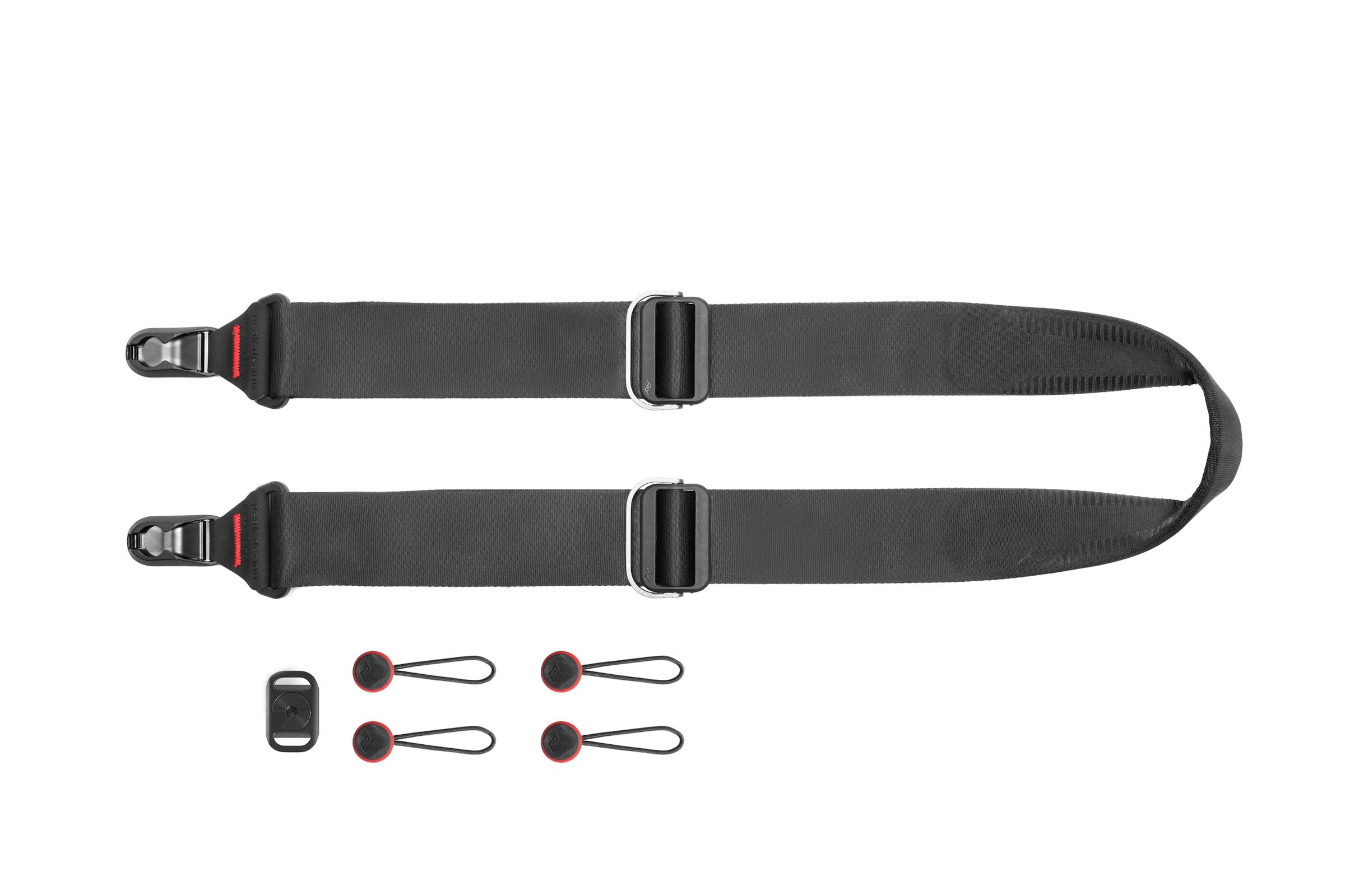 SLIDE - Black VERSIONE GARNDE Padded, premium professional camera sling/shoulder/neck strap